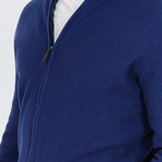 Cardigan With Elbow Patch // Nightshade (S)