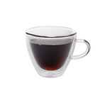 Modern Glass Coffee Cup // Set of 4