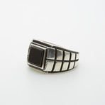 Square Black Onyx Stone Ring (13)