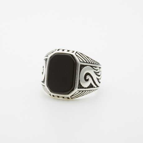 Pattern Side Onyx Ring (9)