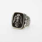 Onyx Double-Eagle Motif Ring (11)