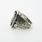 Onyx Double-Eagle Motif Ring (11)