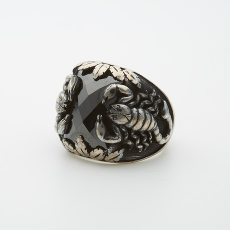 Black Onyx Scorpion Design Ring (8)