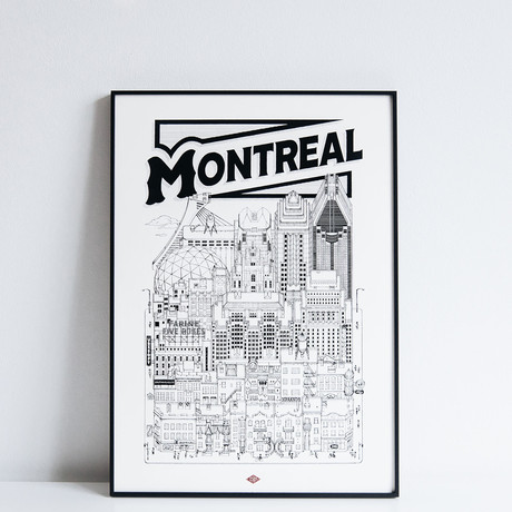 Montreal (Small: 8.25"W x 11.75"H)