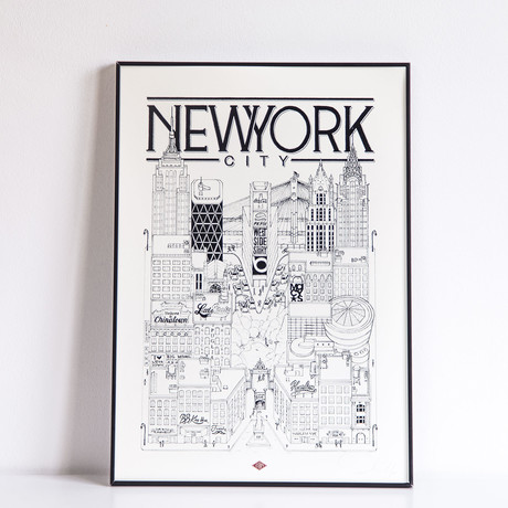 New York (Small: 8.25"W x 11.75"H)