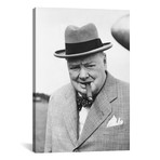 Winston Churchill Portrait // Unknown Artist (18"W x 26"H x 0.75"D)