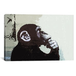 The Thinker Monkey // Banksy (60x40 (3 Piece))