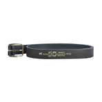 Osbert Smooth Leather Belt // Blue (50)