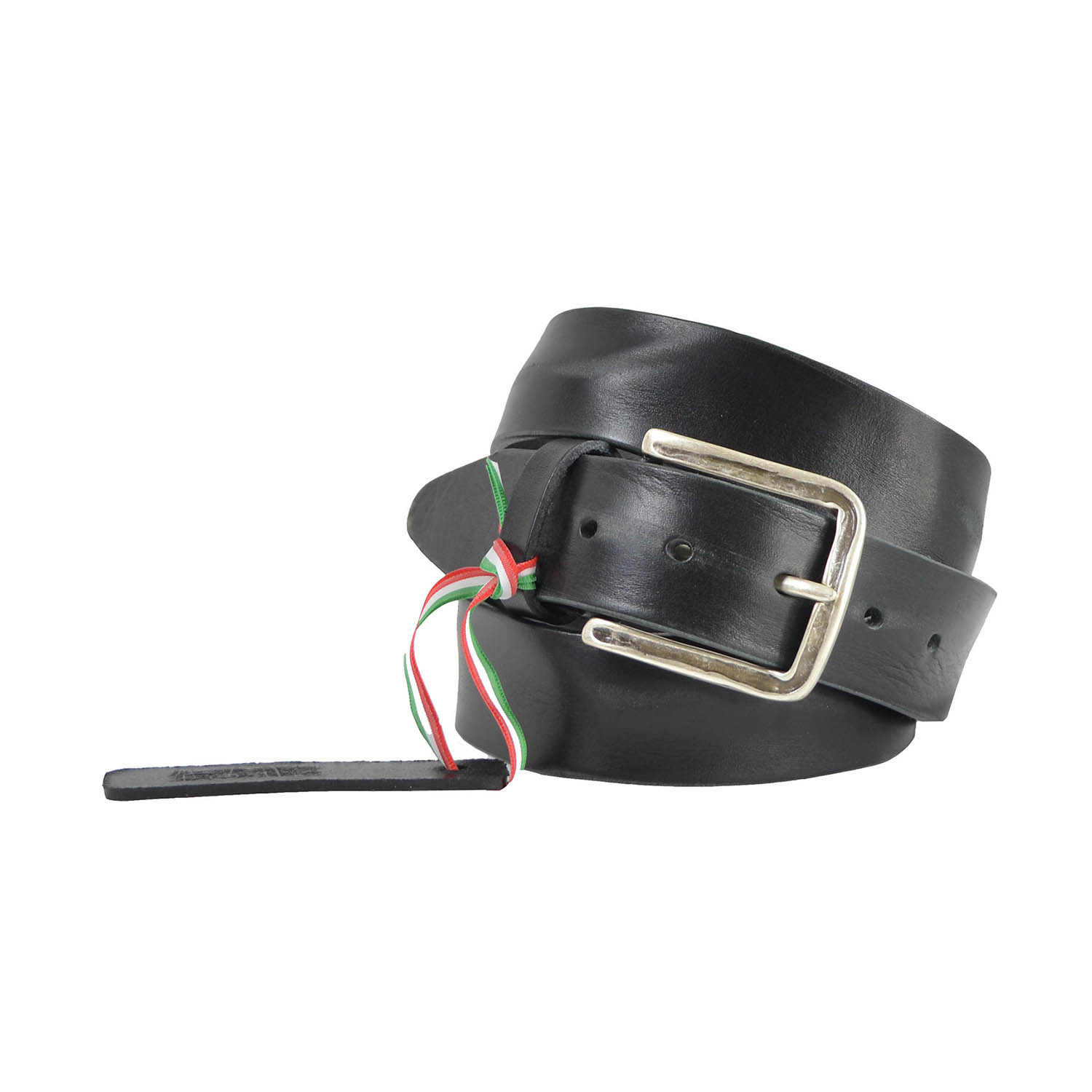 Justin Distressed Belt // Black (46) Roberta Rossi Touch of Modern