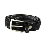 Dwayne Top Stitch Belt // Black (48)