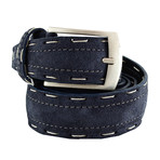 Dwayne Top Stitch Belt // Blue (48)