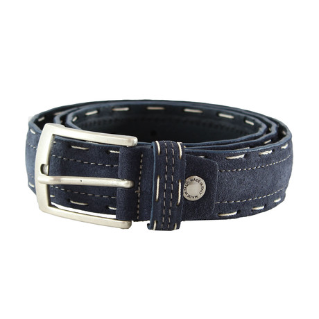 Dwayne Top Stitch Belt // Blue (48)
