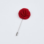 Looped Lapel Pin // Dusty Red