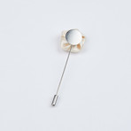 Rose Lapel Pin // Ivory II