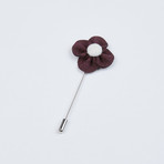 Textured Lapel Pin // Dusty Purple