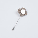 Textured Lapel Pin // Dusty Pink