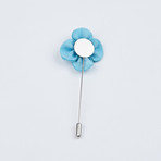 Textured Lapel Pin // Light Blue