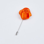 Rose Lapel Pin // Orange