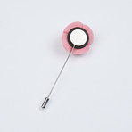 Flower Lapel Pin // Pink