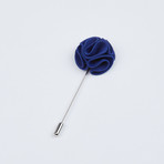 Flower Lapel Pin // Royal Blue