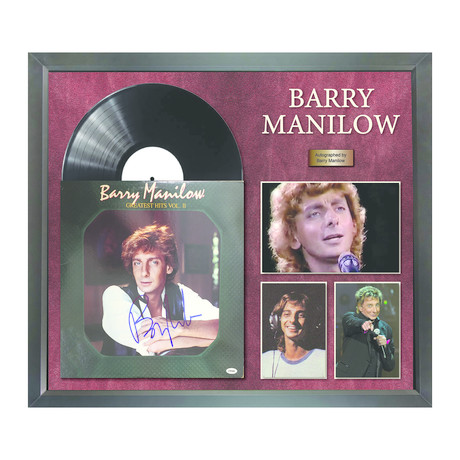 Framed Autographed Album // Barry Manilow