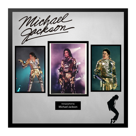 Framed Autographed Collage // Michael Jackson