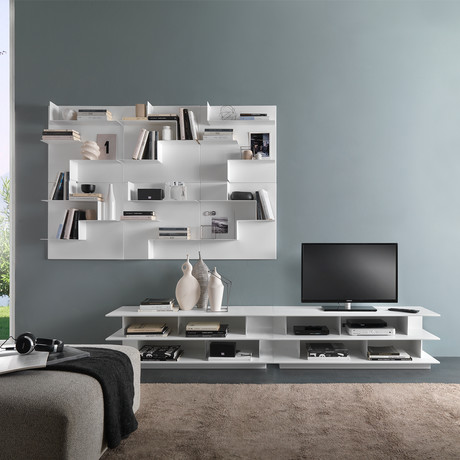 Opera Wall Bookcase // White