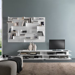 Opera Wall Bookcase // White