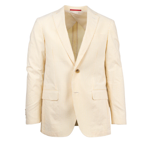 Kordell Cotton Blend Slim Fit Sport Coat // Yellow (Euro: 46)