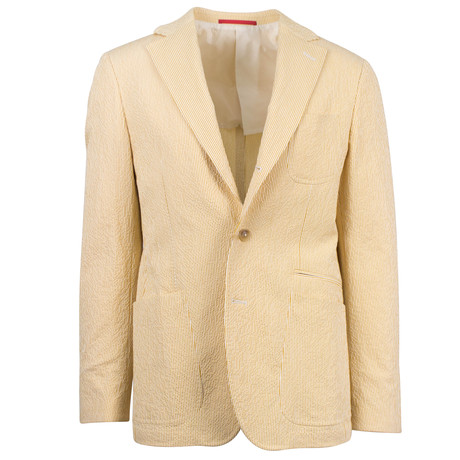 Lemuel Cotton Blend Slim Fit Sport Coat // Yellow (Euro: 46)