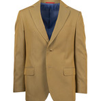 Justus Cotton Slim Fit Sport Coat // Tan (Euro: 46)