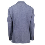 Jovany Linen Blend Slim Fit Sport Coat // Blue (Euro: 56)