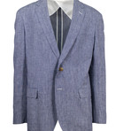 Jovany Linen Blend Slim Fit Sport Coat // Blue (Euro: 56)