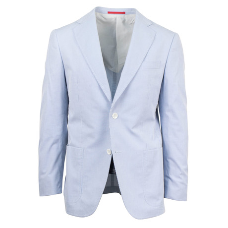 Gregorio Cotton Blend Slim Fit Sport Coat // Light Blue (Euro: 46)