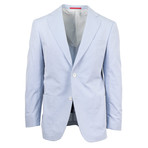 Gregorio Cotton Blend Slim Fit Sport Coat // Light Blue (Euro: 50)