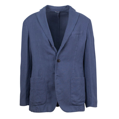 Gaylon Cotton Unstructured Sport Coat // Blue (Euro: 46)