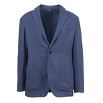 Gaylon Cotton Unstructured Sport Coat // Blue (Euro: 50)