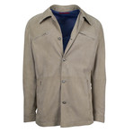 Pal Zileri // Kalvin Suede Leather Jacket // Sand (Euro: 50)