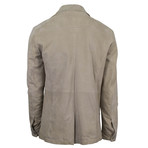 Pal Zileri // Kalvin Suede Leather Jacket // Sand (Euro: 50)