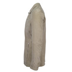 Pal Zileri // Kalvin Suede Leather Jacket // Sand (Euro: 50)