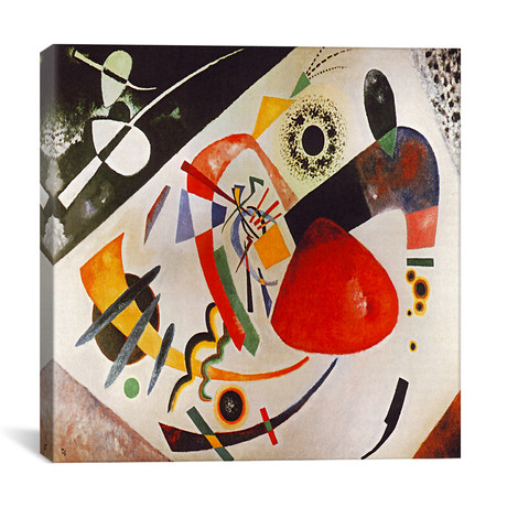 Red Spot // Wassily Kandinsky (12"W x 12"H x 0.75"D)