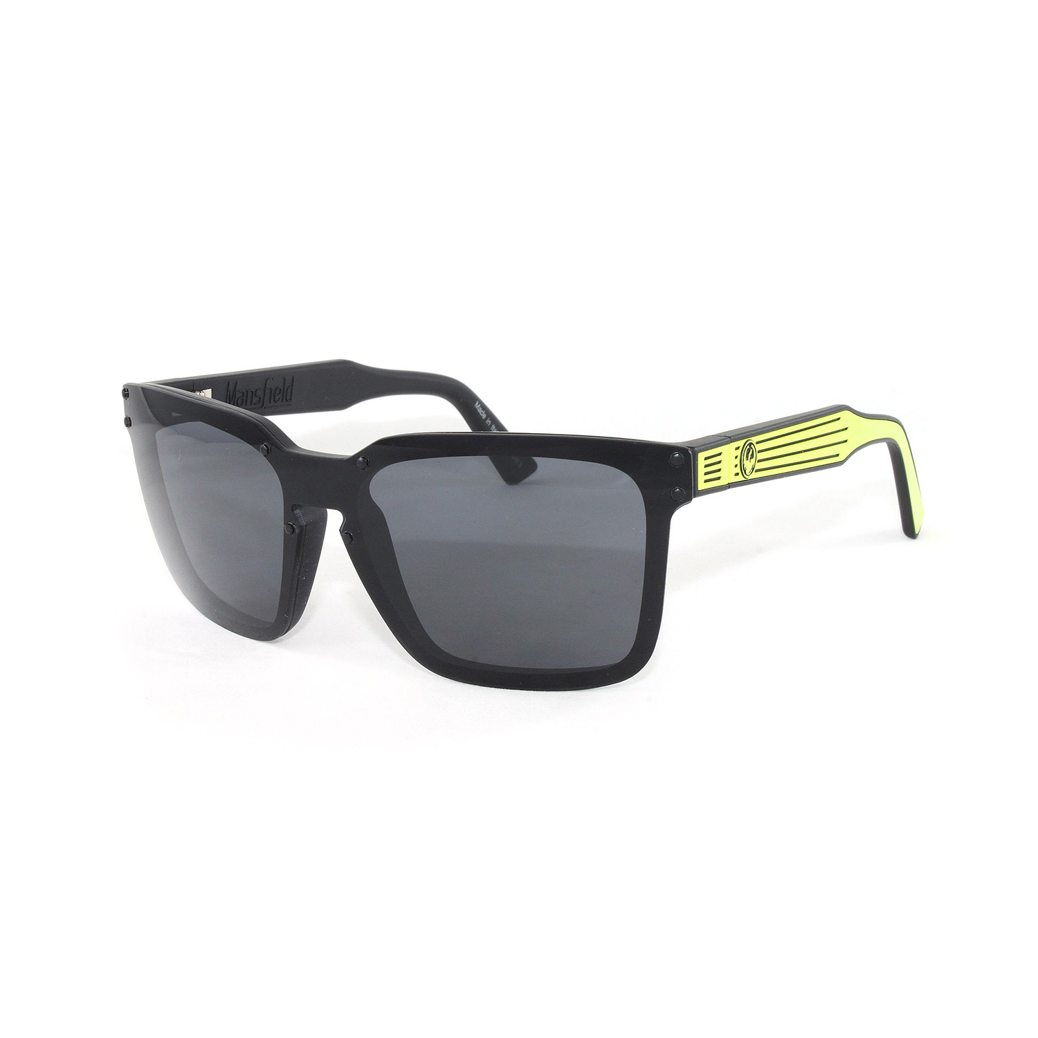 Mansfield Sunglasses // Matte Black + Lime - Dragon Alliance Eyewear ...