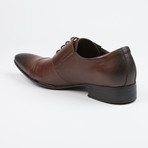Leather Cap Toe Derby Shoes // Brown (US: 6)
