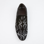 Laurent Embroidered Slip-On Loafer // Black (US: 6.5)
