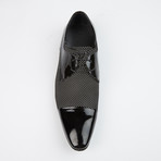 Unique Lace-Up Leather Shoes // Black + White (US: 6.5)