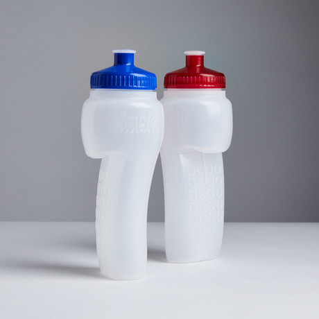 Simple Hydration Water Bottle // 2 Pack // Red + Blue