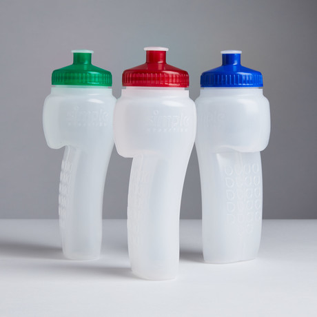 Simple Hydration Water Bottle // 3 Pack // Red + Green + Blue