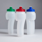 Simple Hydration Water Bottle // 3 Pack // Red + Green + Blue