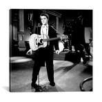 Television Still Of Elvis Presley Performing On The Steve Al // Globe Photos, Inc. (18"W x 18"H x 0.75"D)