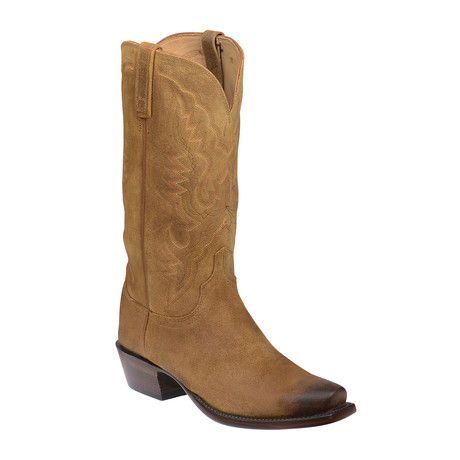 Oil Sueded Calfskin Western Boot // Sand Burnished // EE (Wide) (US: 7.5)